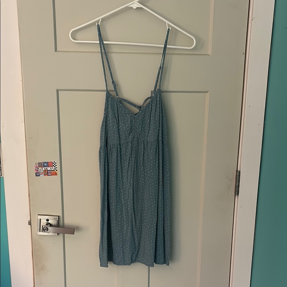 PacSun Blue Polka Dot Mini Dress